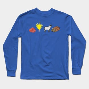 Brick Wheat Sheep Wood Long Sleeve T-Shirt